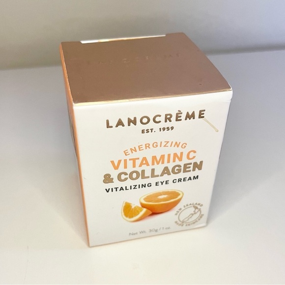 LANOCRÈME Energizing Vitamin C & Collagen Vitalizing Daily Eye Cream 1 oz Travel - Picture 10 of 12